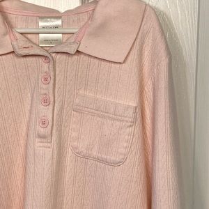 Pink button up